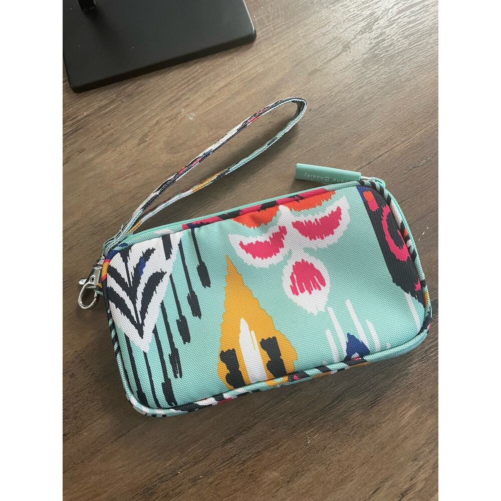 Vera Bradley Aqua Pouch Wristlet